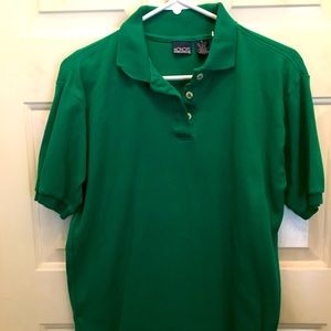 Polo Shirt - Green, Women’s Short Sleeve Top - Size Small